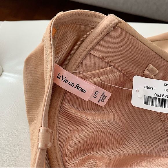 LA VIE EN ROSE | Beige intimâtes bodysuit size L - Picture 8 of 9